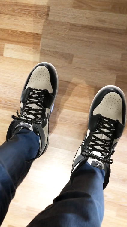 Filtre marqueur AR Snapchat Nike Air Jordan 1