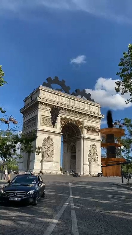 Filtre Snapchat Landmarker Arc de Triomphe