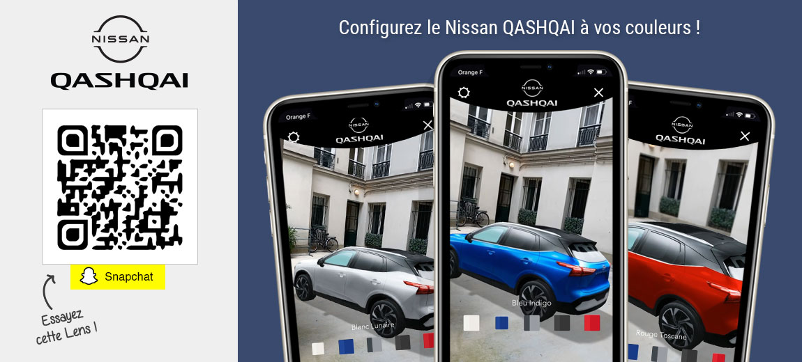 Personnalisez votre Nissan QASHQAI avec cette Lens Snapchat ! 