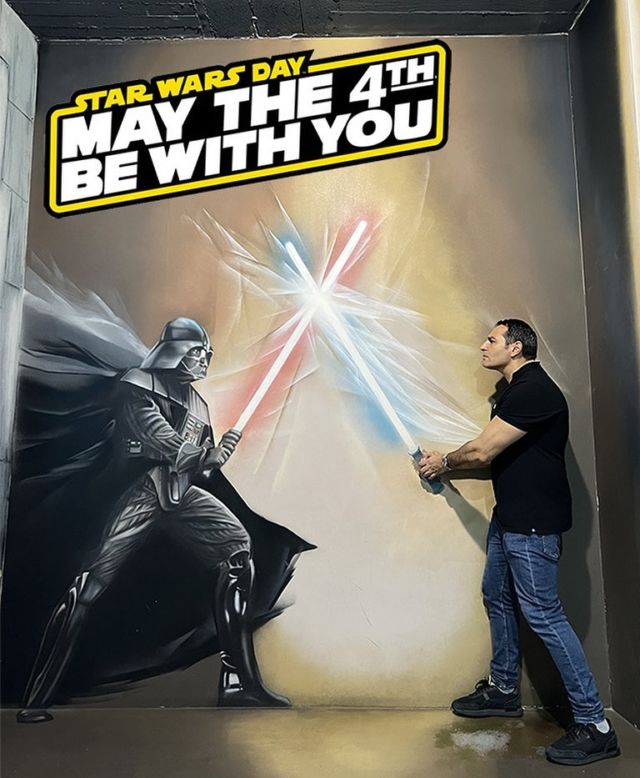 May the 4th be with you ! Happy Star Wars Day ! #4thmay #starwars #starwarsday #darkvador #darthvader #duel #laser #fight #epic #art #digitalart #streetart