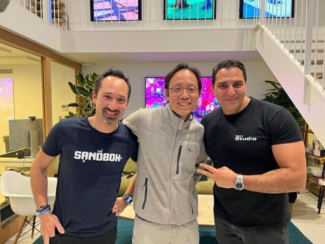 Great evening with @ysiu Sébastien Borget @supermamantravel @thesandboxgame HQ in Paris.
With them Web3 is just an other level !!! #metaverse #animocabrands #thesandbox #metaversestudio #gaming #web3 #branding #engagement