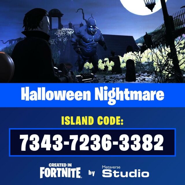Halloween Nightmare created in Fortnite !!!
Happy halloween !!! Island code : 7343-7236-3382.  @fortnite @uefn.creative @fortnitefr_officiel #halloween #fortnite #uefn #gaming #videogame #esport #videogames #createdinfortnite