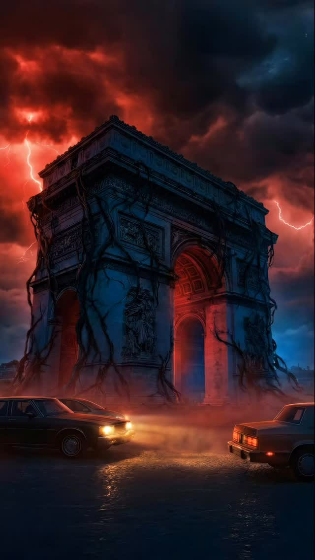 Today it’s the season 5 of fabulous Stranger Things @strangerthingstv @netflixfr @netflix so it’s off day in the Studio ! Can you believe that !!! #netflix #strangerthings @arcdetriomphe_paris