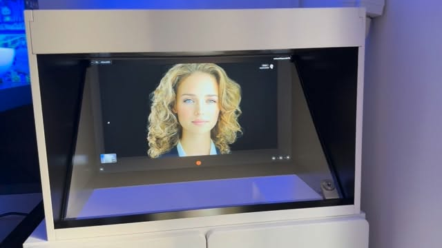 We brought Claudia Innovati to life — an AI avatar capable of engaging in real-time conversation with Cédric Bensoussan through an immersive holographic experience.

This project showcases a new generation of experiences: fully customizable conversational avatars at the intersection of artificial intelligence, design, and storytelling.

Whether it’s reviving a historical figure, creating an imaginary creature, or designing a digital brand ambassador, each avatar is built with its own identity, knowledge base, and ability to interact.

This is no longer just a visual.
It’s a presence. #ia #hologram #avatar #ai #aihologram